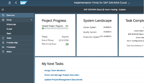 SAP Implementation Portal S/4HANA Cloud